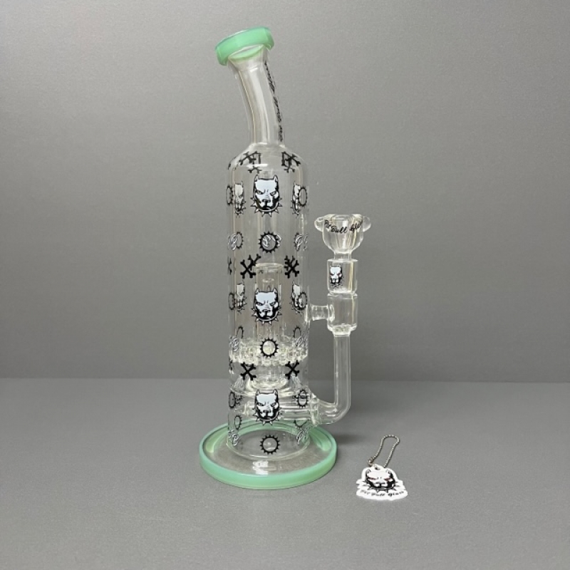 Pit Bull Lux Crystal Water Pipe, RYO Tasteful Tobacco