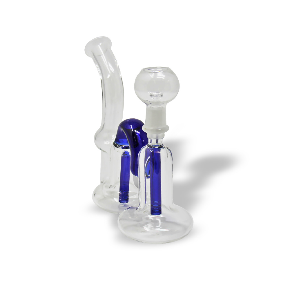 Double Chamber Glass Bubbler, For Smoking, Model Name/Number: TA34654