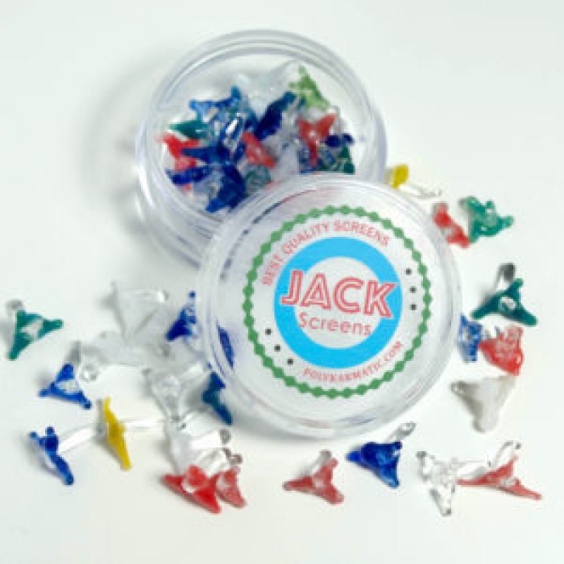 200 pcs Jacks Glass Screens Large Size - Pit Bull Glass