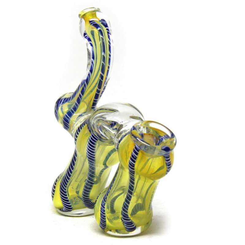 Double Chamber Glass Bubbler, For Smoking, Model Name/Number: TA34654